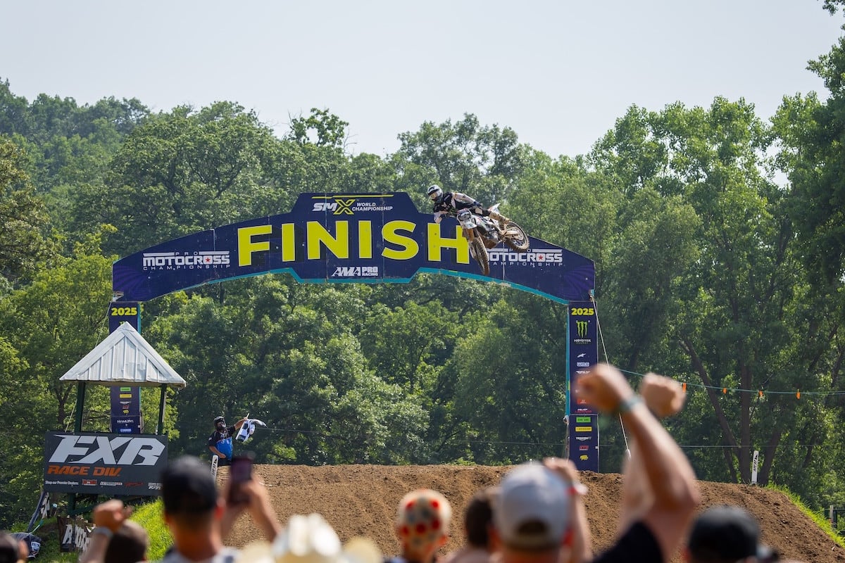 An incredible final moto by Jeremy Martin resulted in one of the most memorable moments in Pro Motocross history. Photo Credit: MX Sports Pro Racing, Inc.