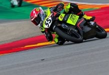 Mikey Lou Sanchez on his AC RACING TEAM A.S.D. Honda at MotorLand Aragón. Photo credit Danny Vela / Life Be Lucky Photography.