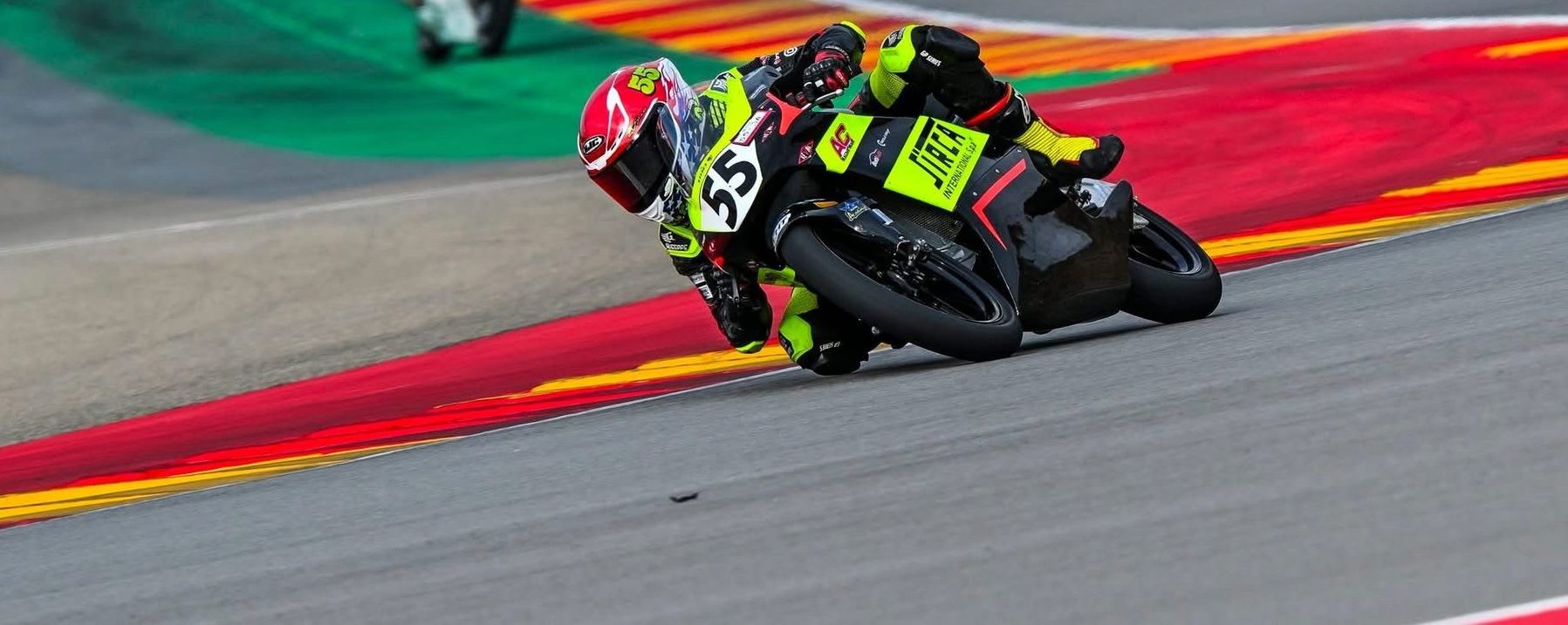 Mikey Lou Sanchez on his AC RACING TEAM A.S.D. Honda at MotorLand Aragón. Photo credit Danny Vela / Life Be Lucky Photography.