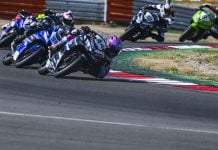 Julian Correa (44) during ESBK race 1 at Navara Race Circuit, Spain. Photo by Dast Media.