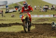 Vintage motocross racer at 2025 Permco AMA Vintage Motorcycle Days presented by Turn 14 Distribution. Photo credit: Mariah Lacy.