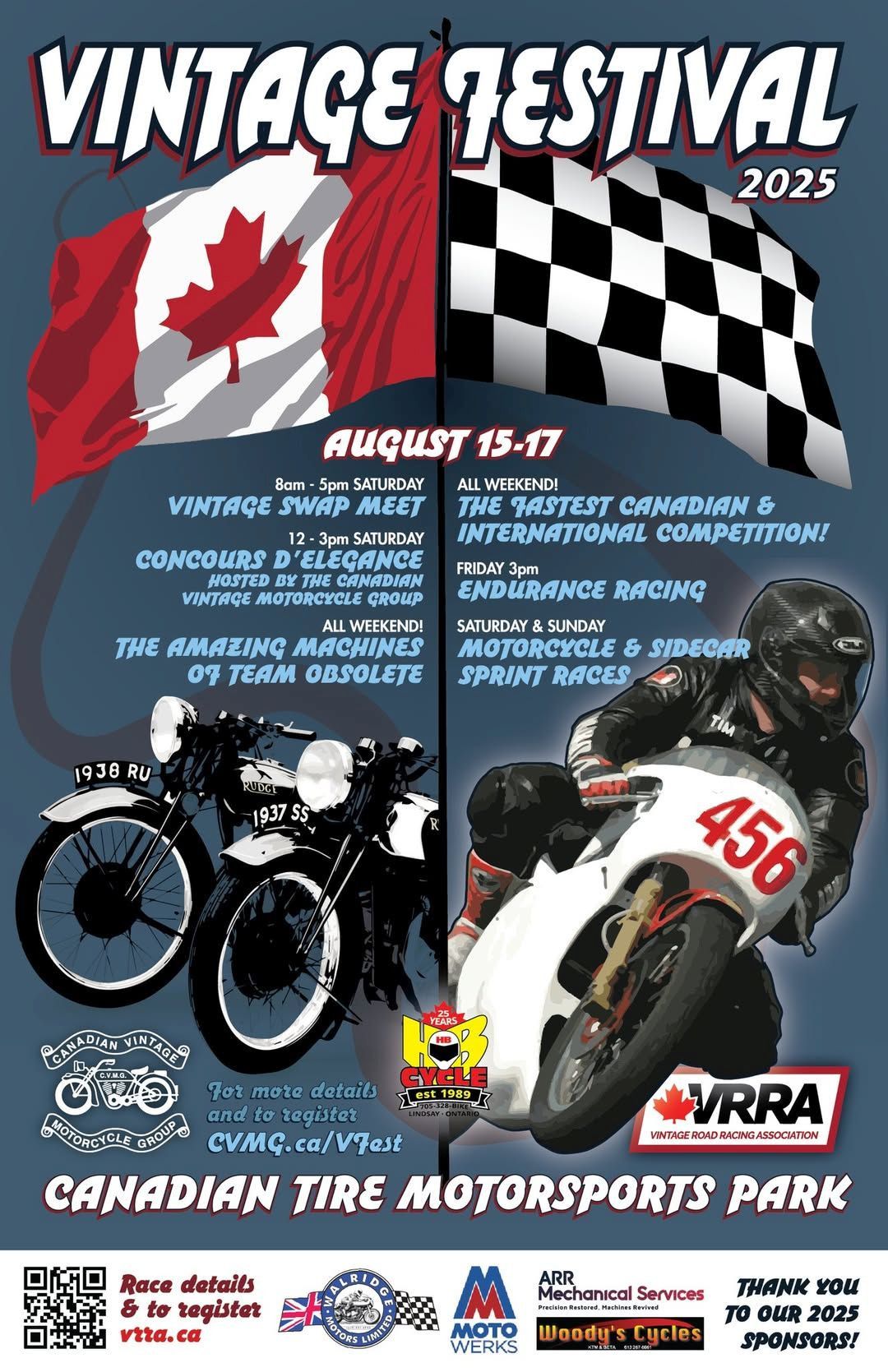 2025 VRRA Vintage Festival Poster