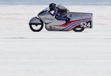The iconic Bonneville Salt Flats in Wendover, Utah, are set to welcome back the AMA Land Speed Grand Championship. Photo by Scooter Grubb.