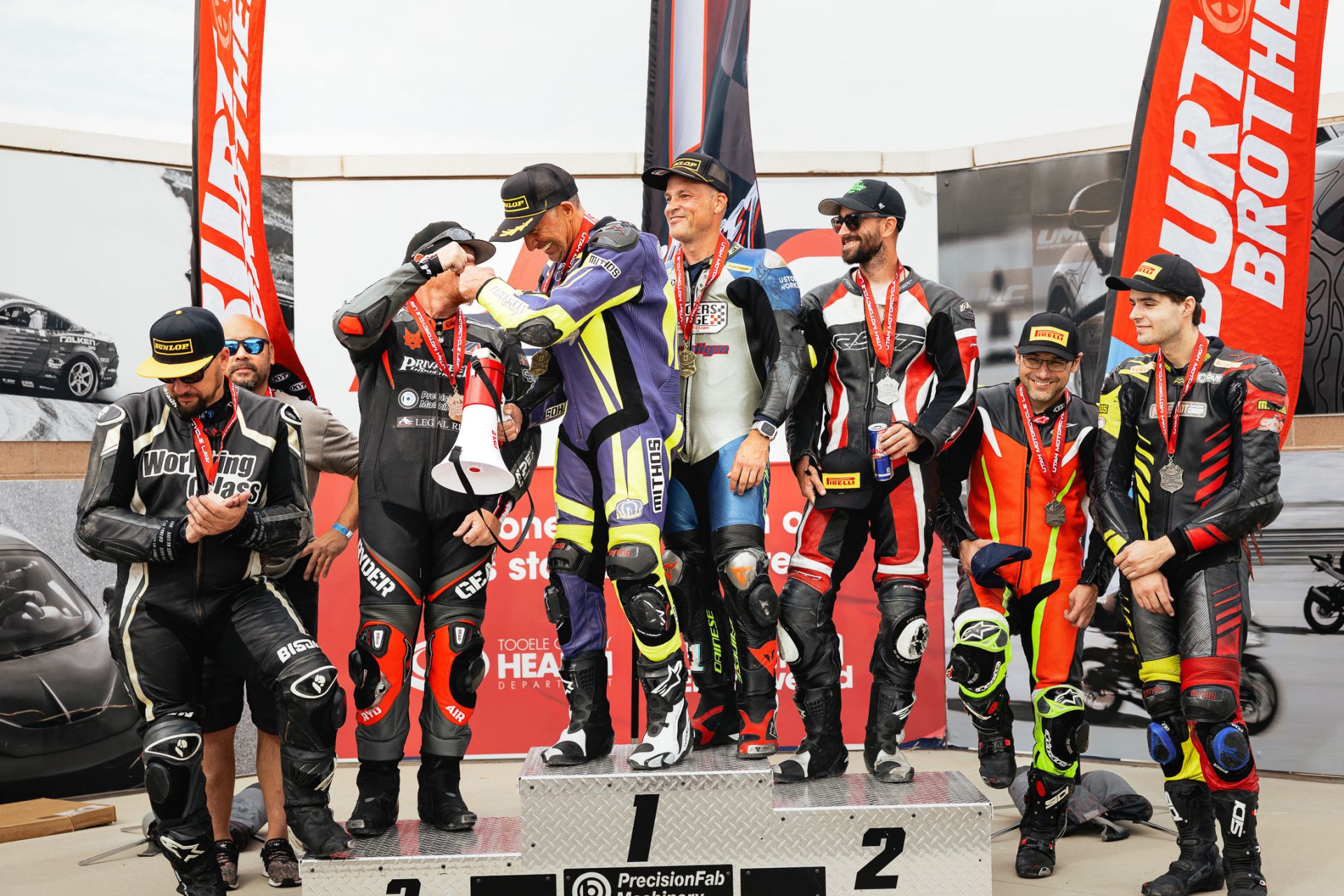 Open Team Endurance Podium Precision Fab Machinery Racing 3rd, Paradgim Racing 1st, Weekend Garage 2nd. Photo by Richard Jellerson