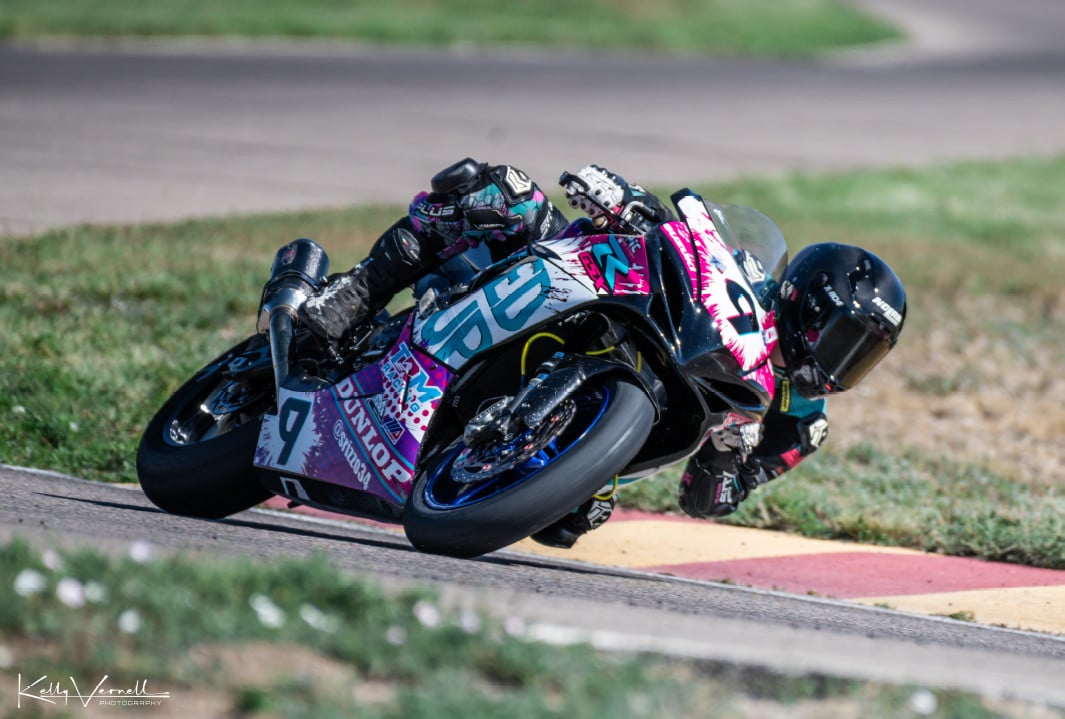 Sal Rizzo (9) takes control in Race of the Rockies GTU. Photo by: Kelly Vernell