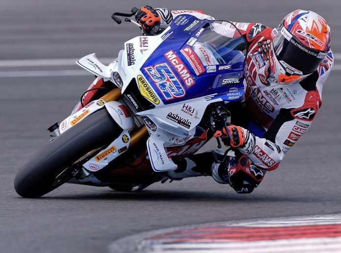Danny Kent riding his McAMS Racing Yamaha at Donington Park. Photo courtesy McAMS Racing Team.
