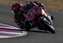 Angel Piqueras (36) during the last round in Czech Republic. Photo courtesy MT Helmet Team.