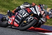 Aron Canet was fastest this morning in FP2 in Austria. Photo courtesy Fantic Team.
