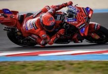 Marc Marquez (93) at Balaton Park. Photo courtesy Ducati Corse Team