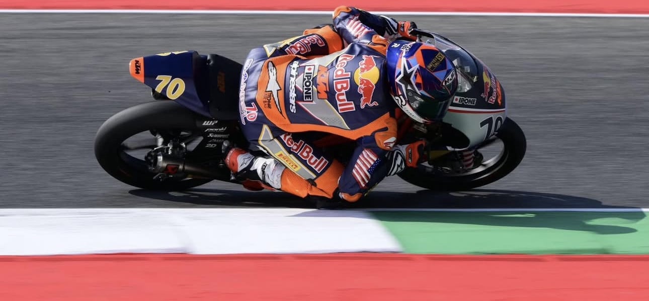 American Kristian Daniel Jr in Mugello, Italy. Photo courtesy KDJR's social media.