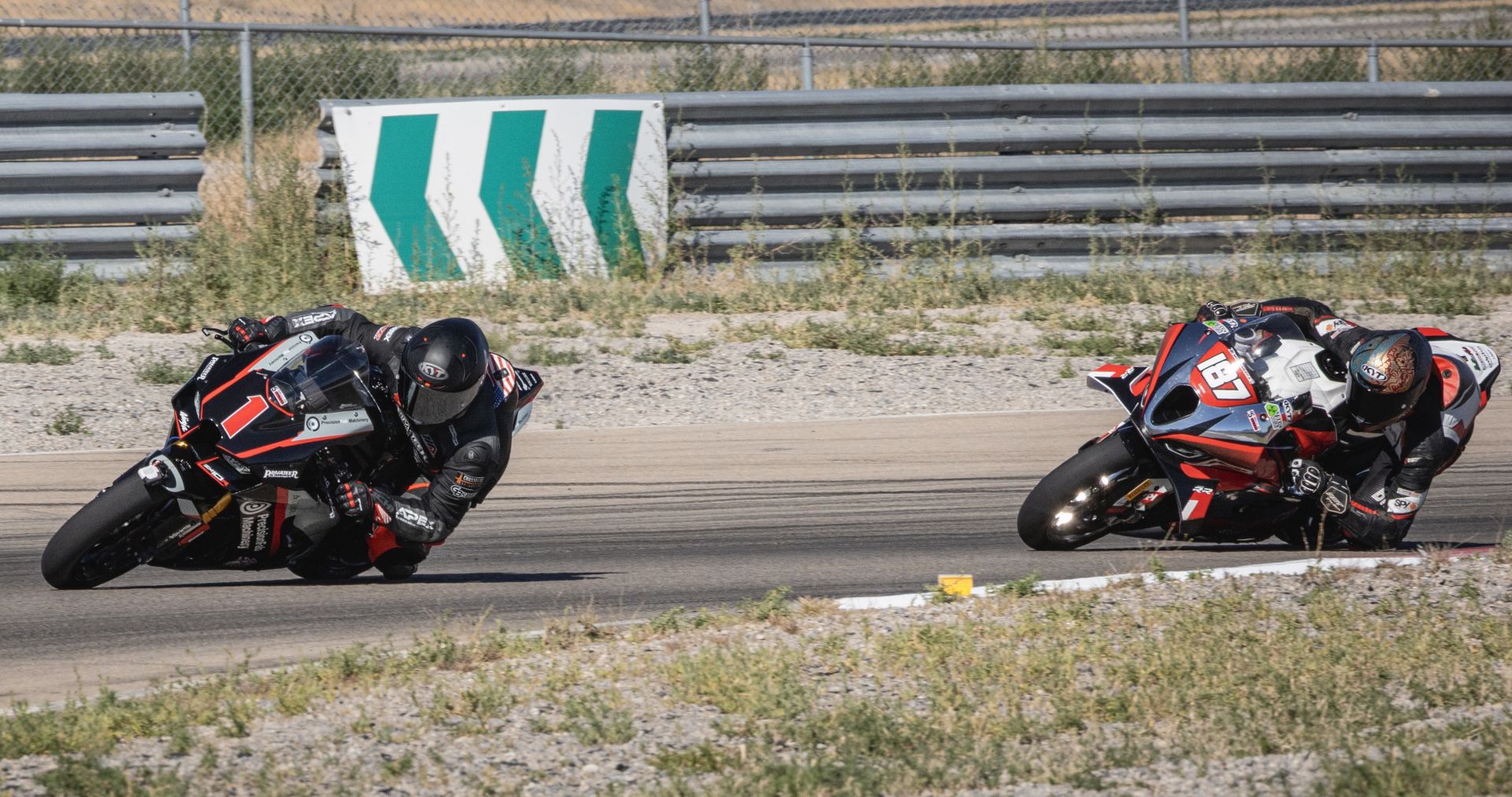 Anthony Norton (1) Leading Justing Delong (187) in King of the Mountain Race. Photo By Crystal Doll