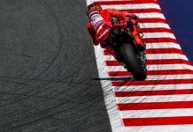 Marc Marquez was fastest in FP2 this morning in Austria. Photo courtesy Dorna.