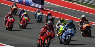 New 24/7 MotoGP™ Channel Launches Across The US 2025 MotoGP race start at Austin, in Texas. Photo courtesy Dorna.