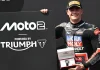 Manuel Gonzalez in parc fermé after claiming pole position in Austria. Photo courtesy Dorna.