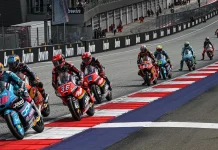Moto3 race in Austria. Photo courtesy Dorna.