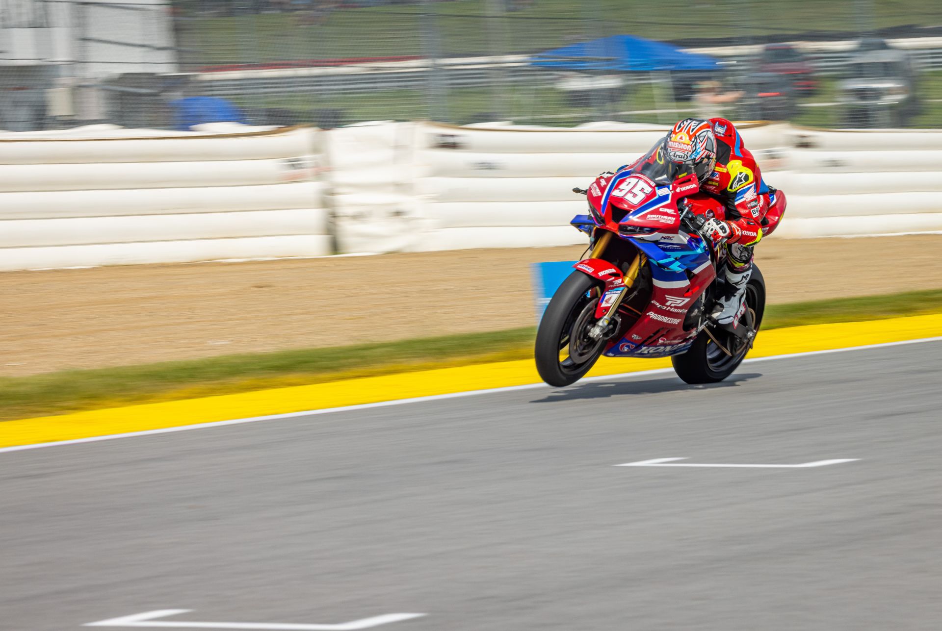 JD Beach (95) at Mid-Ohio. Photo courtesy Real Steel  Honda.