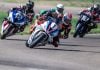 Matthew Cunha #95, Justen Behmer #4, Brad Hendry #1, David Lambert #28 attack turn 1 on the first lap of Race of the Rockies. Photo by: Kelly Vernell