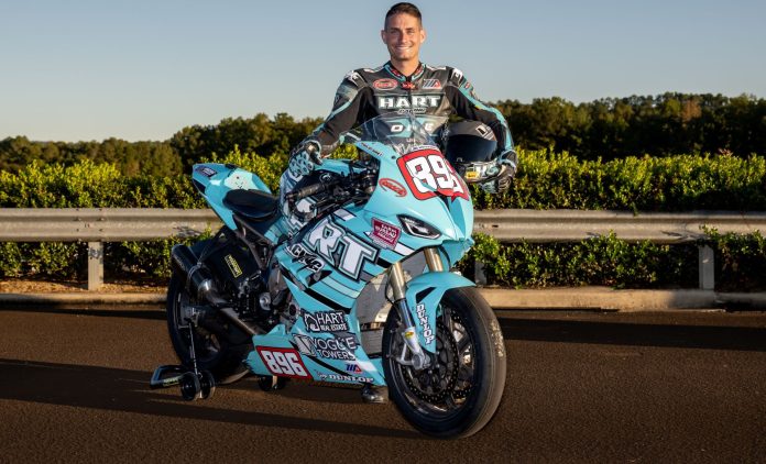 Philip Hart, Hart Racing's team Owner, with his BMW S 1000 RR. Photo courtesy Hart Racing.