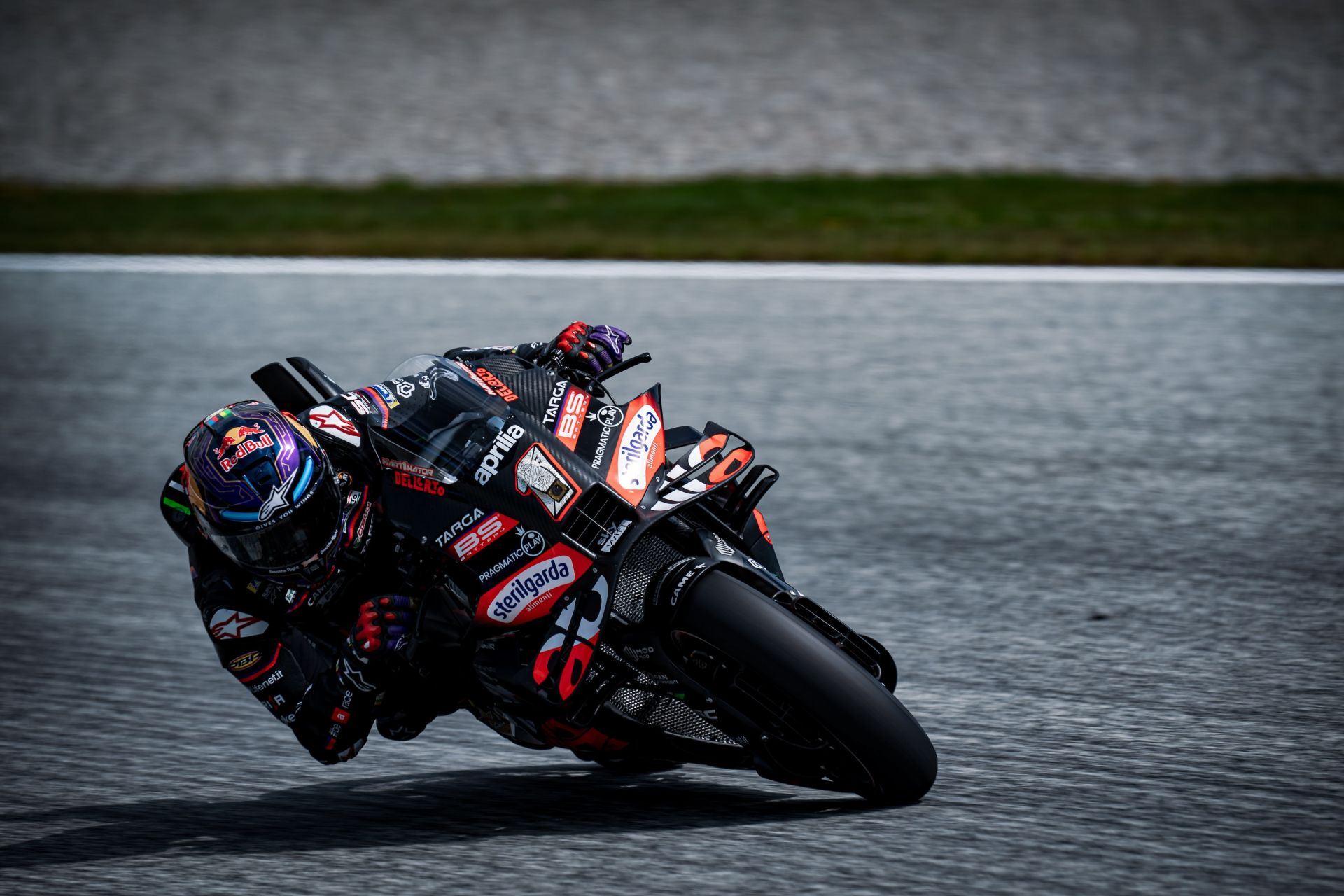 Jorge Martin during the Sunday race in Austria. Photo courtesy Aprilia Racing.