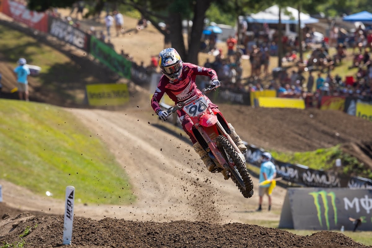 Hunter Lawrence earned his fifth runner-up finish of the season. Photo Credit: MX Sports Pro Racing, Inc.