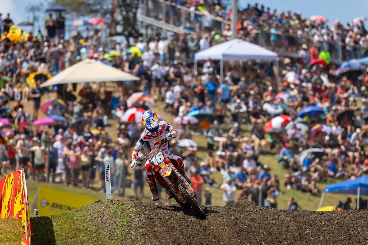 Tom Vialle has back-to-back podium finishes since a return from a missed race. Photo Credit: MX Sports Pro Racing, Inc.