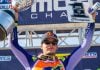 Australian Jett Lawrence on the podium at New Berlin. Photo Credit: MX Sports Pro Racing, Inc.