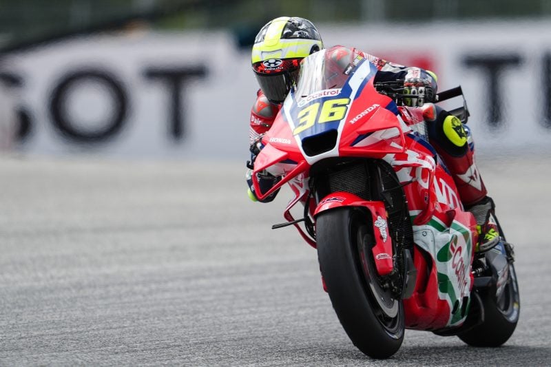 Joan Mir during the Austrian Round. Photo courtesy Honda HRC.