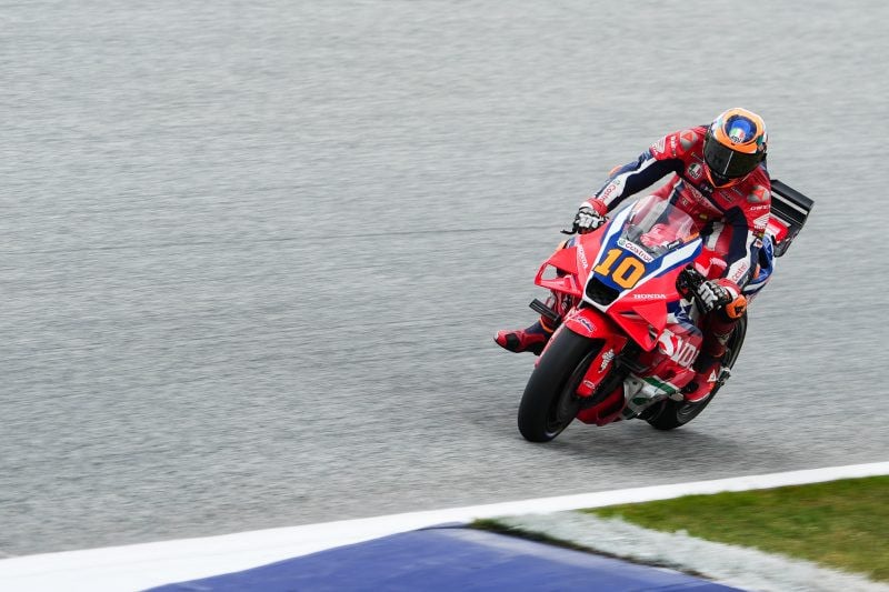 Luca Marini during the MotoGP race in Austria. Photo courtesy Honda HRC.