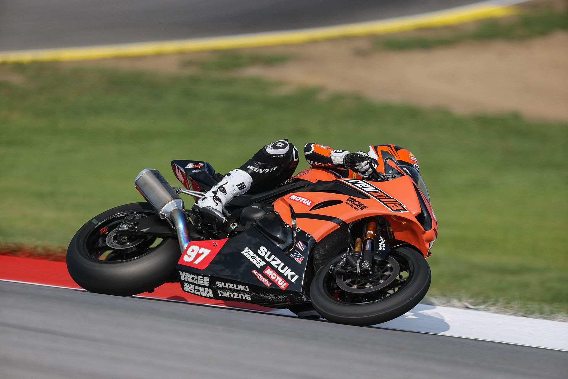 Rocco Landers (#97) took eighth in Stock 1000 on Saturday and was in contention for a career-best result before being taken out late in Sunday’s race.