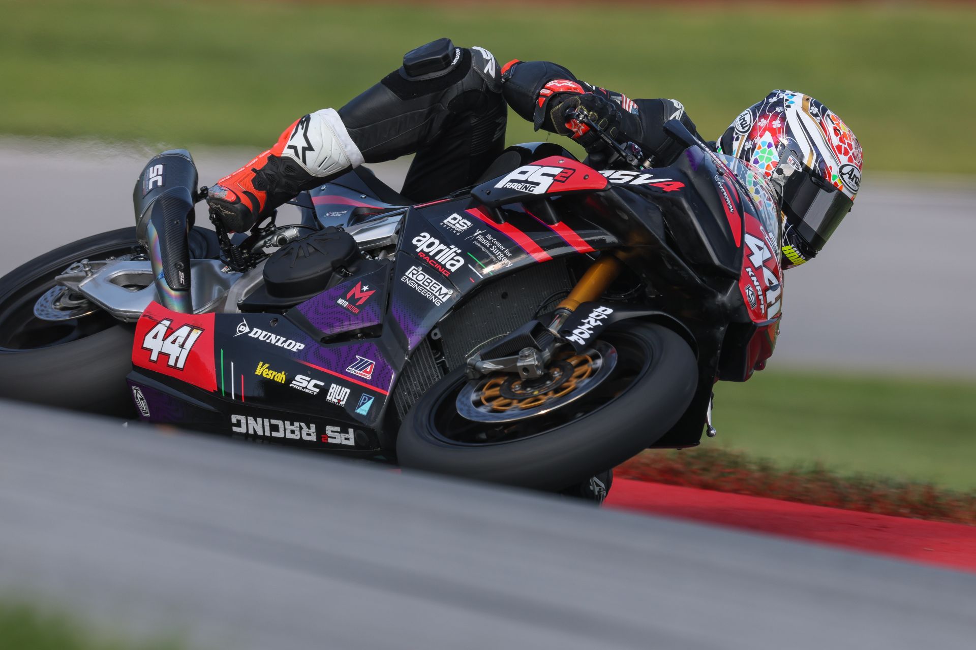 Taylor Knapp riding his RSV4 Aprilia at Mid-Ohio. Photo by Brian J Nelson.