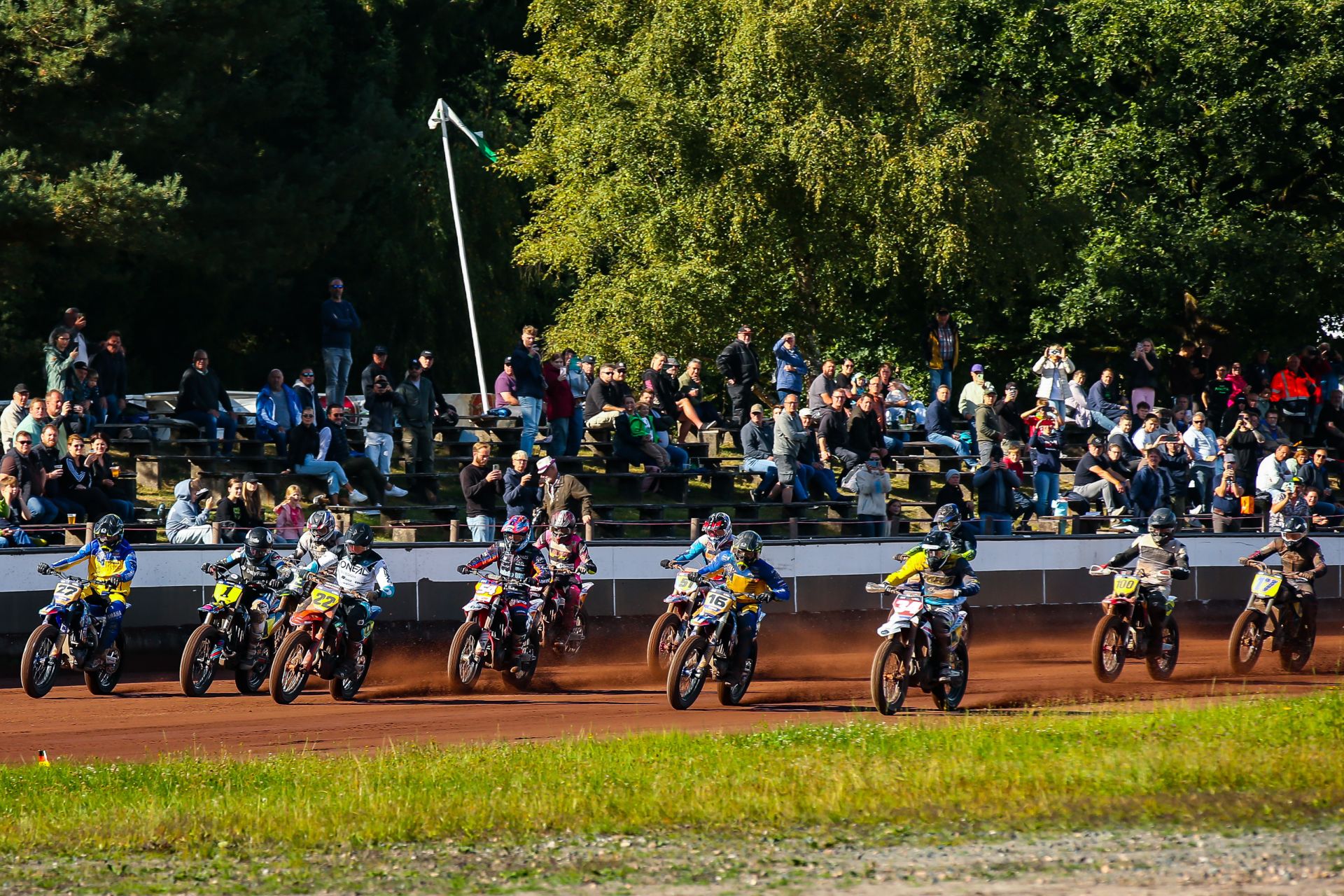 2025 FIM Flat Track World Championship in Scheessel, Germany. Photo credit Jesper Veldhuizen