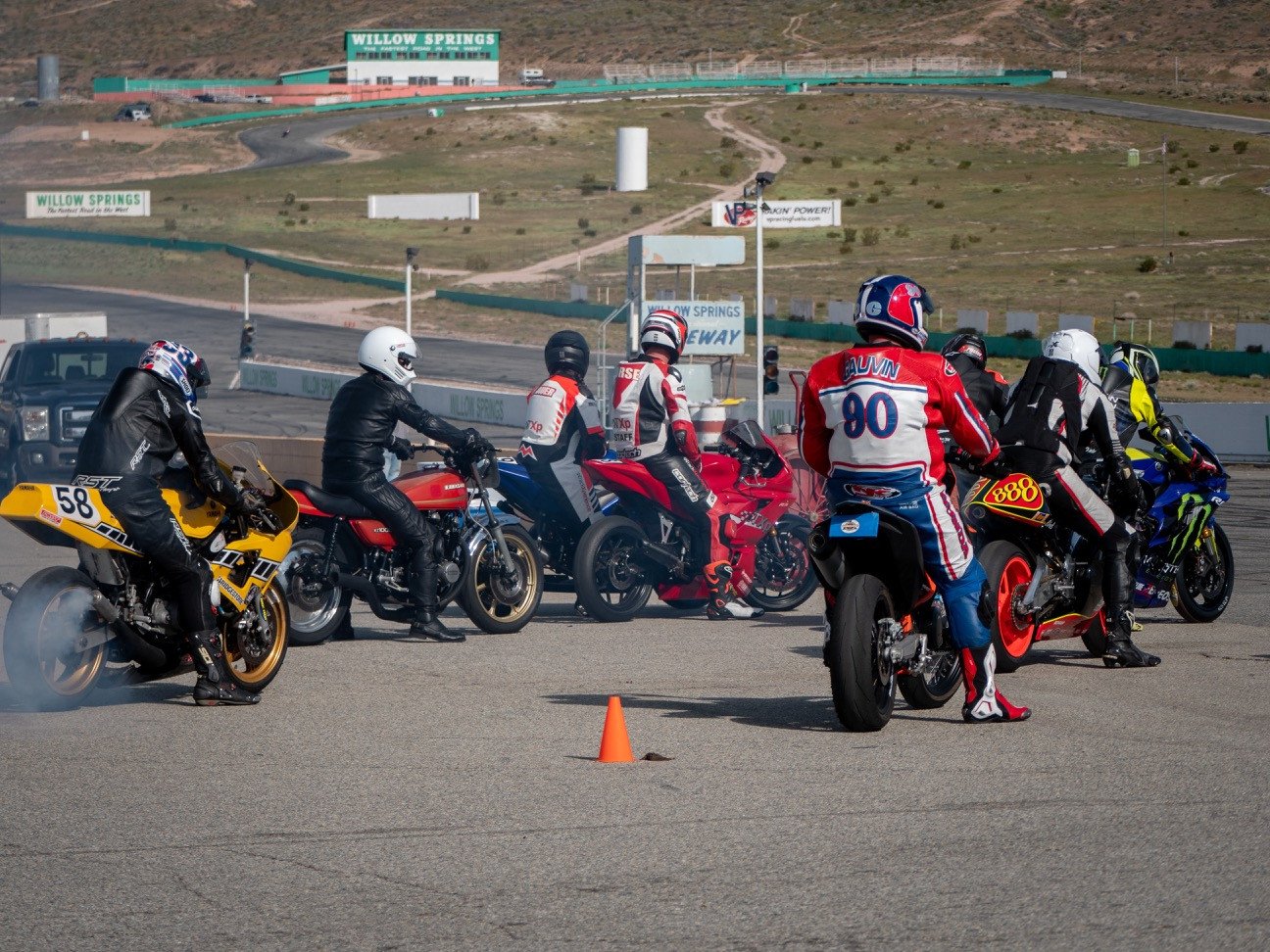 Track days at Willow Springs. Photo courtesy Classic Track day
