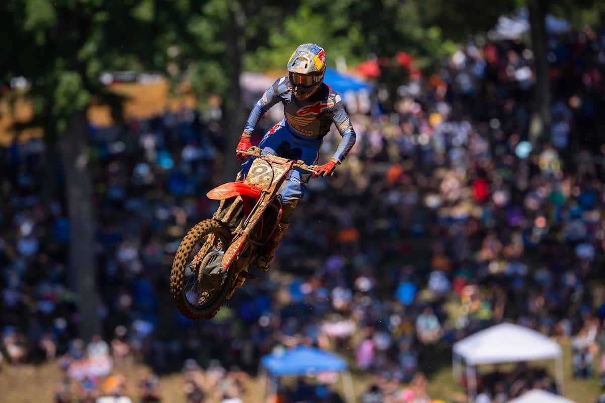 Hunter Lawrence ended the summer with a moto win and his sixth runner-up finish.Photo Credit: MX Sports Pro Racing, Inc.