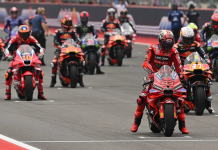 MotoGP grid. Photo courtesy Dorna.