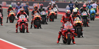 MotoGP grid. Photo courtesy Dorna.