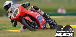 Alessandro Di Mario broke lap record during Race 2 at VIR. Photo courtesy Dunlop.