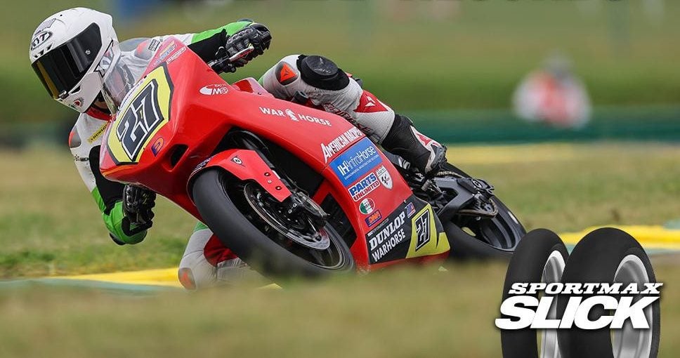 Alessandro Di Mario broke lap record during Race 2 at VIR. Photo courtesy Dunlop.