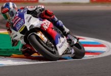 Danny Kent riding his McAMS Racing Yamaha at Thruxton. Photo courtesy BSB.