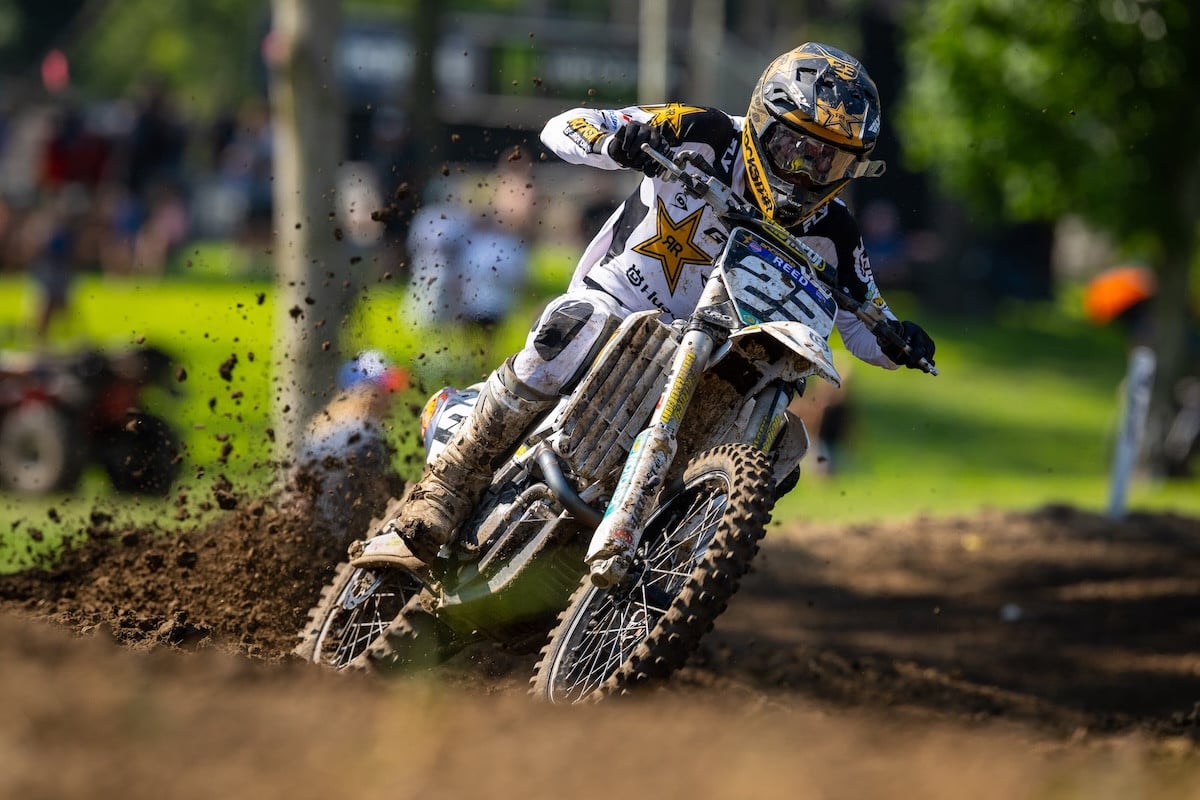 An impressive Moto 2 win vaulted Rockstar Energy Husqvarna's Landon Gibson to a runner-up finish.Photo Courtesy MX Sports Pro Racing, Inc.