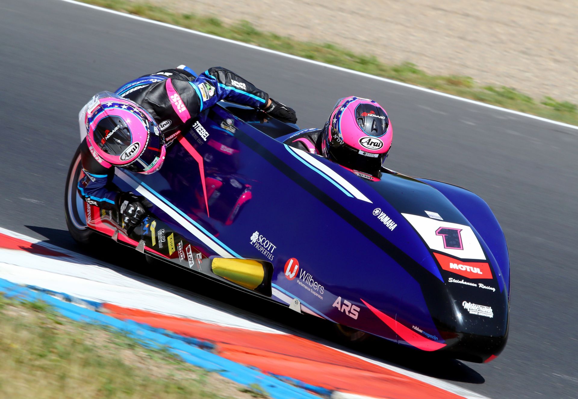 Harrison Payne and Kevin Rousseau at 2025 FIM Sidecar World Championship - Most (CZE). Photo by Mark Walters