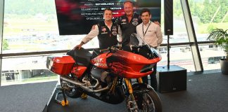 From left to right, Jeff Schuessler, Kolja Rebstock and Carlos Ezpeleta. Photo courtesy Dorna.
