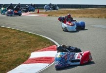 Sidecar racing: Sean Stivason/Susan Stivason (458), Bernard Juchli/Kevin Kautzky (21), Damon Doherty/Melissa Kellam (13A), Paul Koehler/Andrea Blake (48) and Brian Woods/Renee Bove (96). Photo Credit Etechphoto