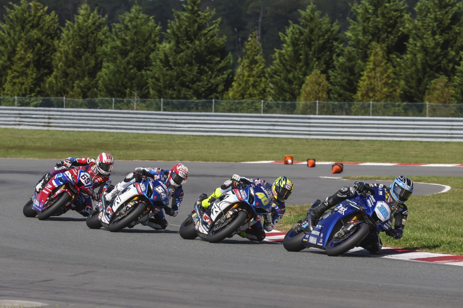 Jake Gagne (32) at NJMP. Photo courtesy Attack Yamaha.