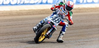 Trent Lowe (48) at Springfield 2. Photo courtesy American Honda Motor Co