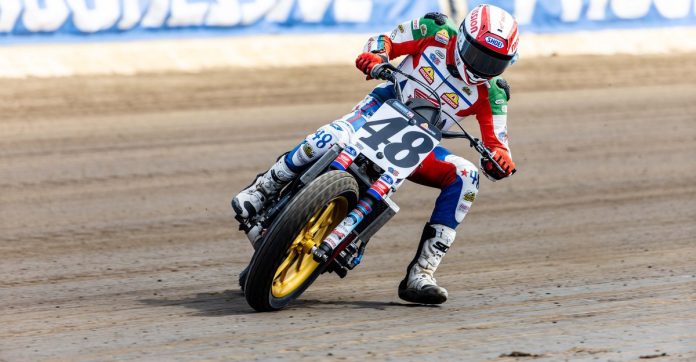 Trent Lowe (48) at Springfield 2. Photo courtesy American Honda Motor Co