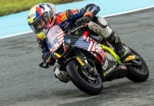 Kensei Matsudaire (74) at Belle Foret Moto Arena in South Korea. Photo courtesy FIM MOTOGP.