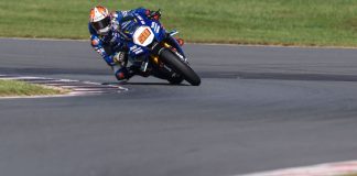 Bobby Fong (50) at NJMP. Photo courtesy Brian J Nelson.