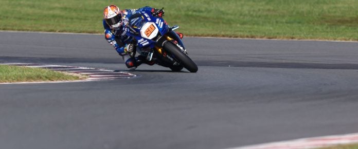 Bobby Fong (50) at NJMP. Photo courtesy Brian J Nelson.