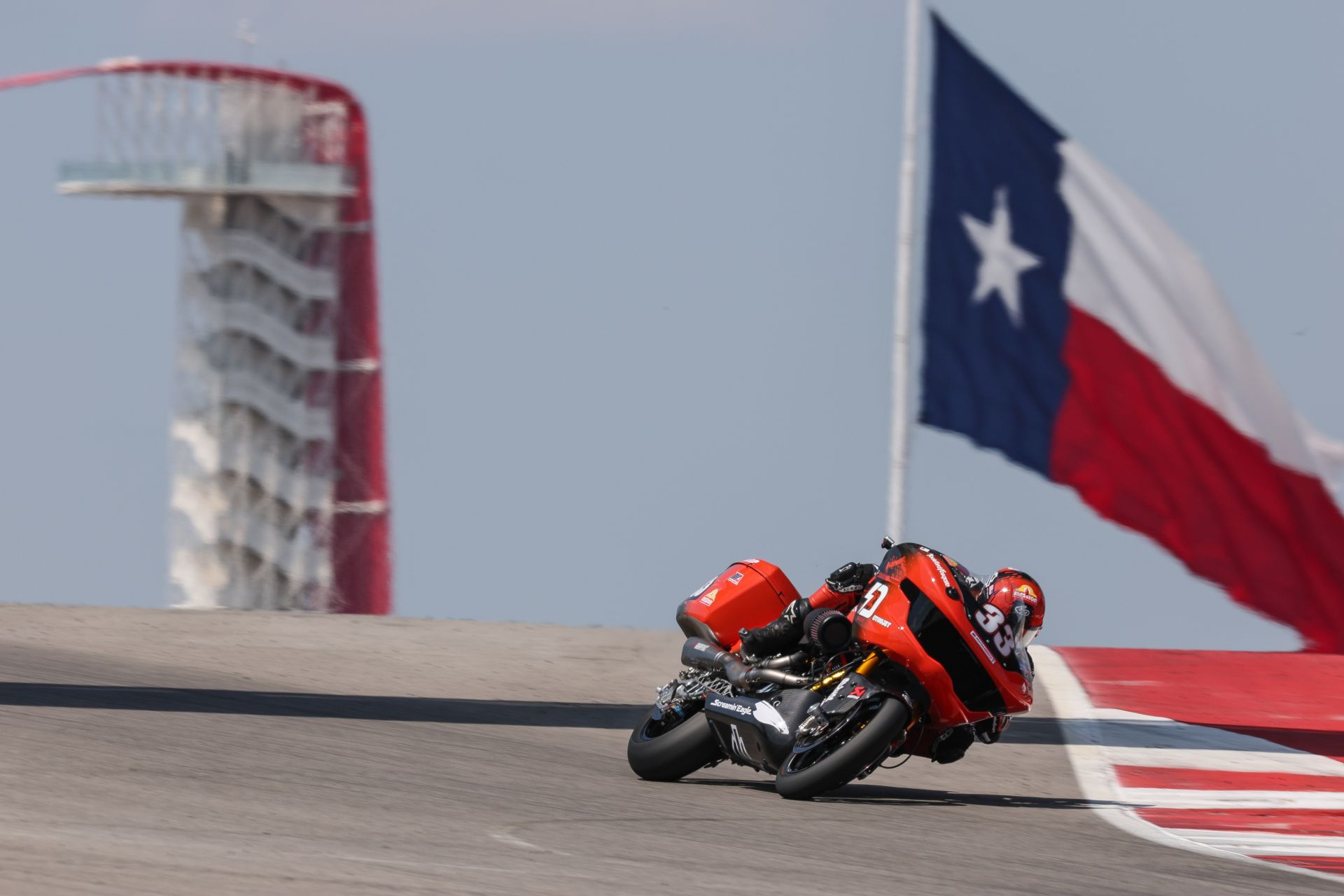 Kyle Wyman (33) at COTA. Photo courtesy Harley-Davidson.