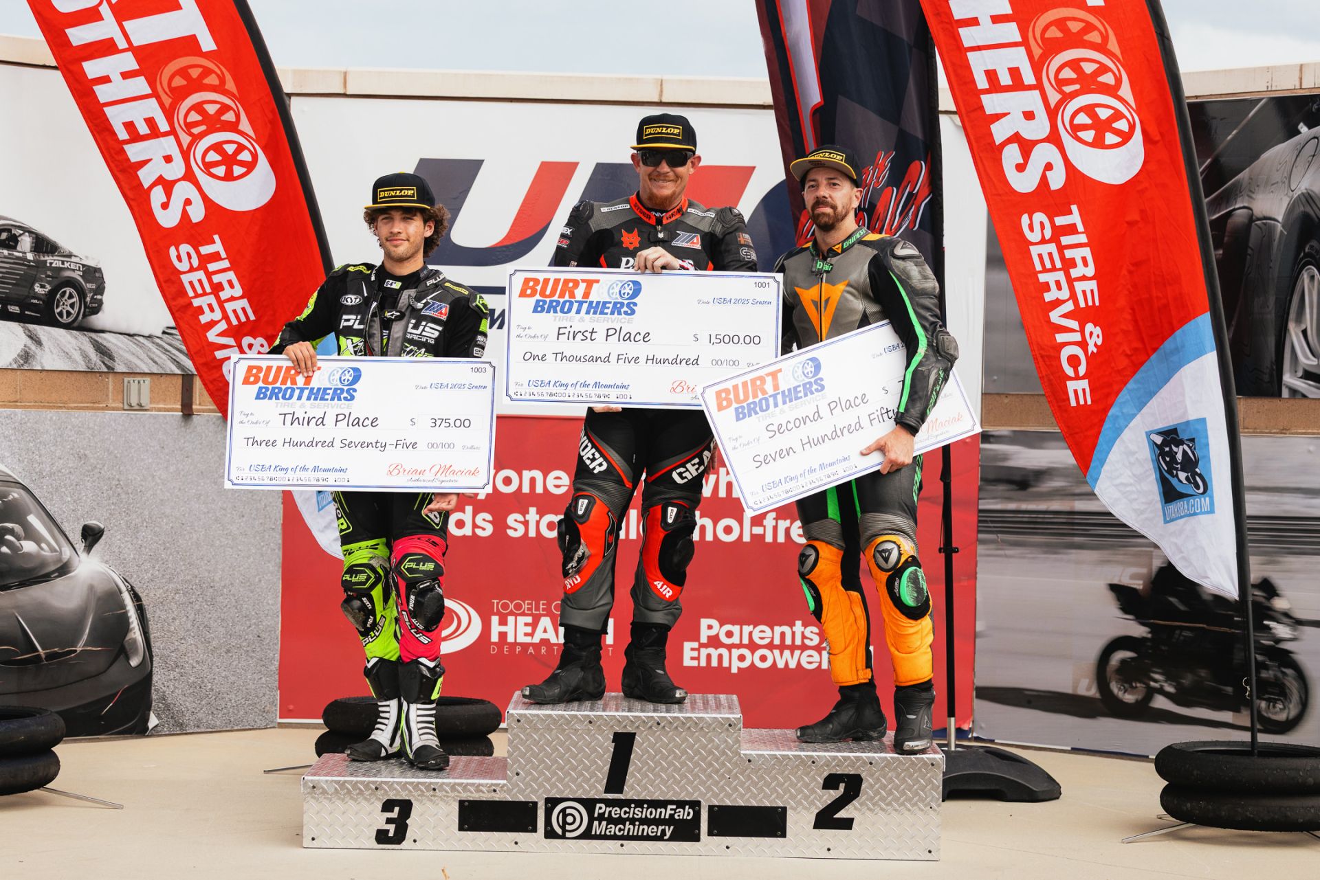 Burt Brothers King of the mountain Podium, P1 Anthony Norton, P2 Brian Childree, P3 Kreece Elliott. Photo By Richard Jellerson.
